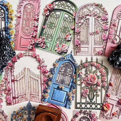 Garden Flower Gate Sticker 20PCS