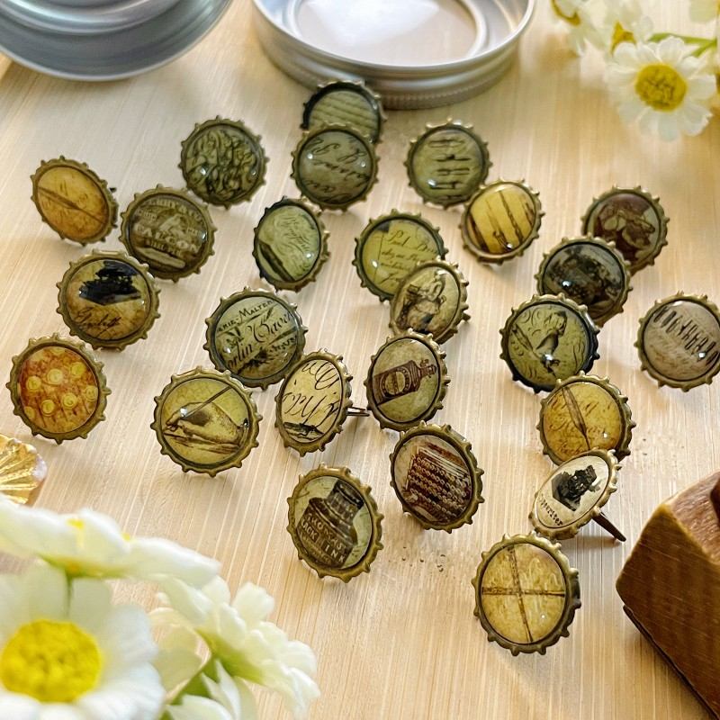 Vintage Finds Paper Fasteners 24PCS
