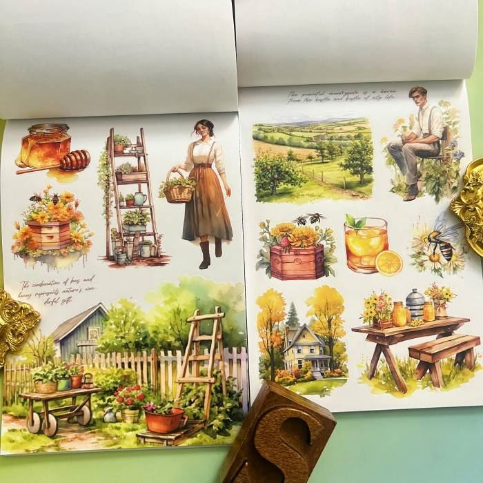 The Harvest Time Sticker Book 20Sheets