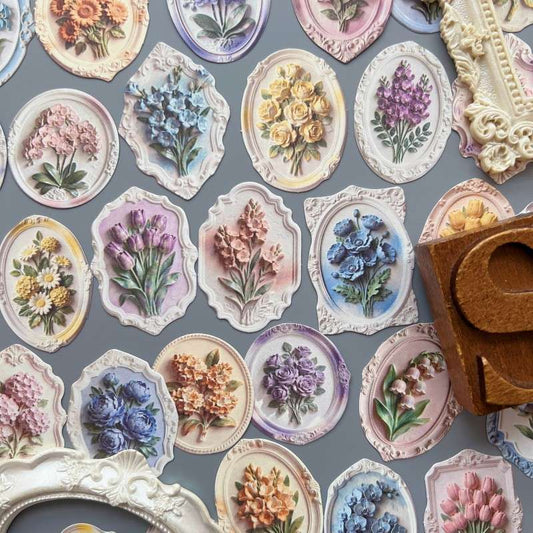 Stone Bloom Sticker 40PCS