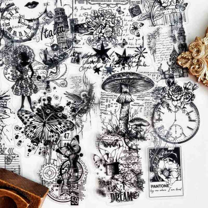 Ink Sketch Sticker 50PCS
