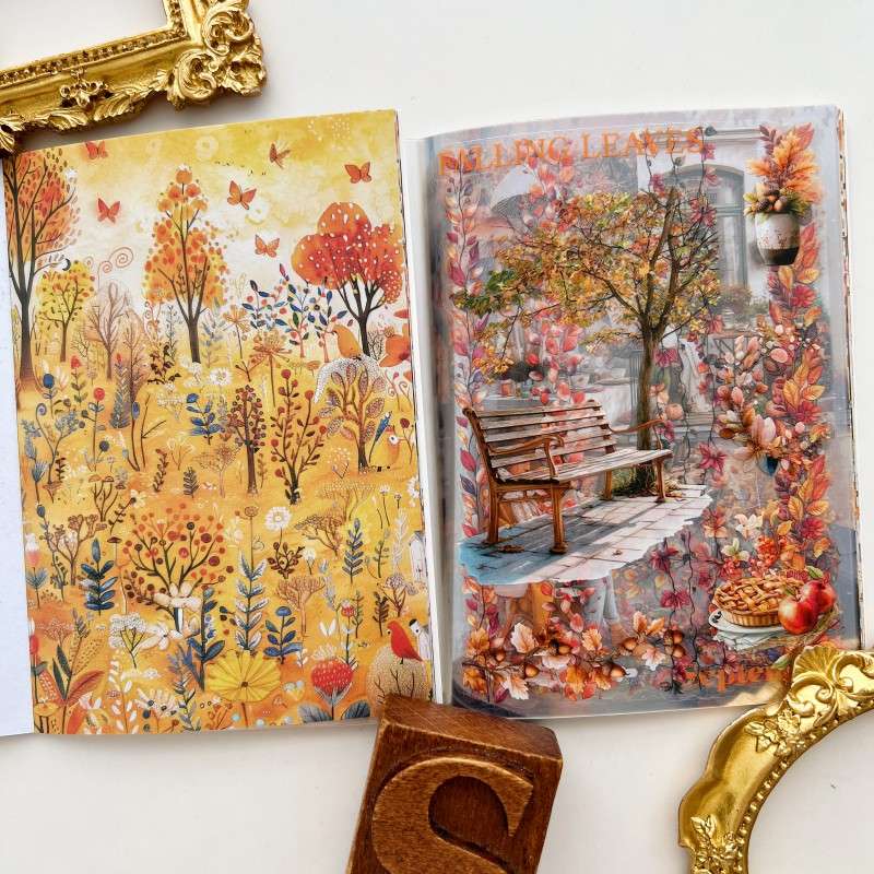 Fall Coming Sticker Book 20Sheets