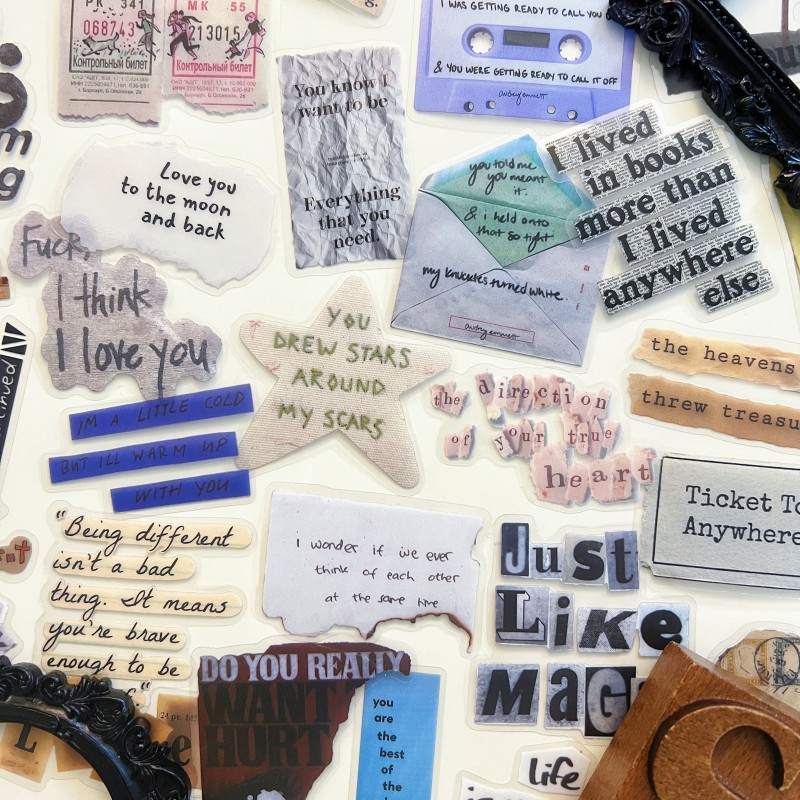 Fragment Words Sticker 50PCS