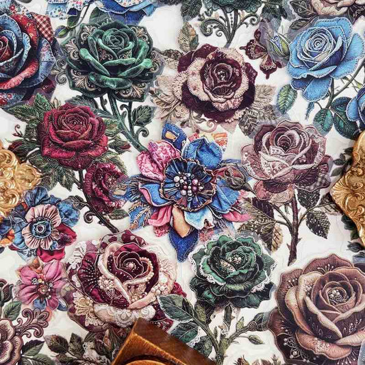 Textile Petal Sticker 32PCS