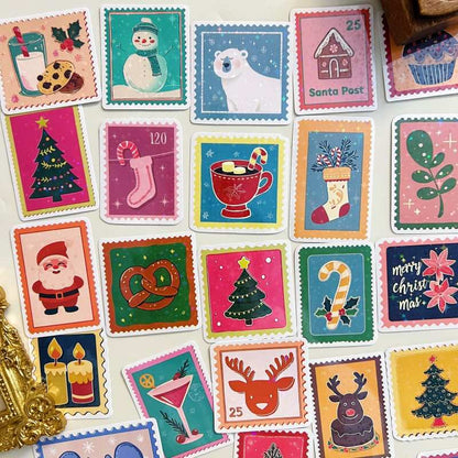 Merry Stamp Sticker 50PCS