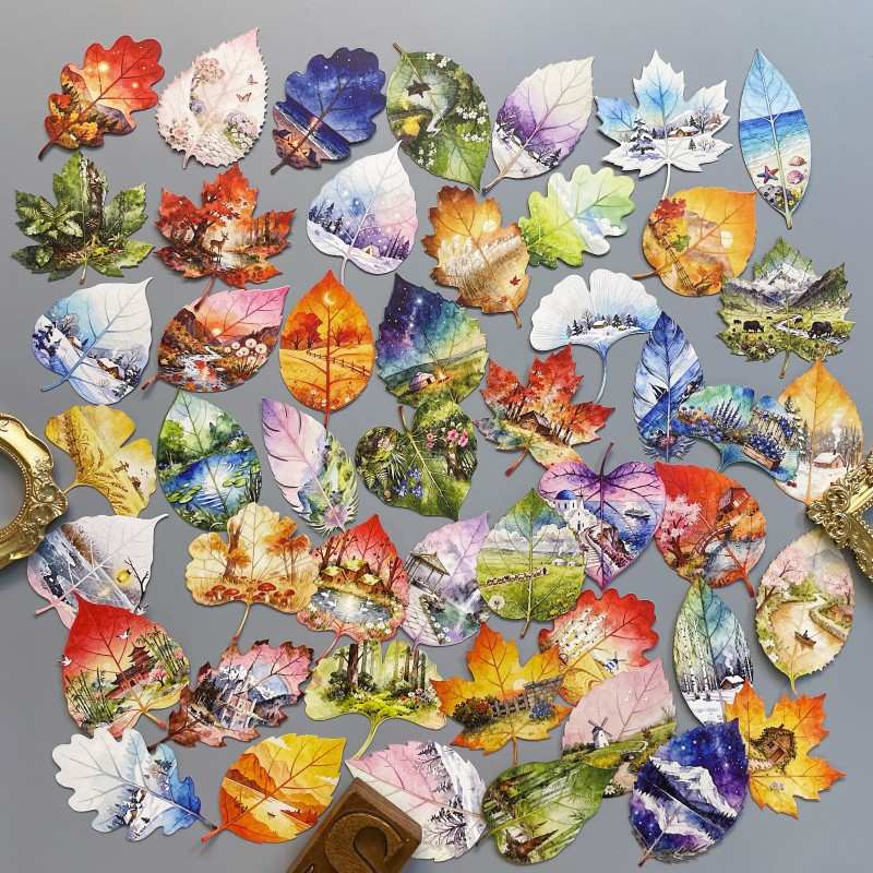 View Sticker Leaf Viewing Sticker 48PCS – Soto Studios
