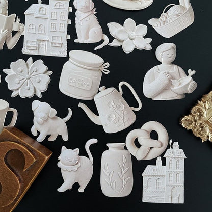 Diy Clay Sculpting Sticker 60PCS