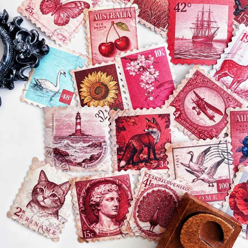 Crimson Post Sticker 50PCS