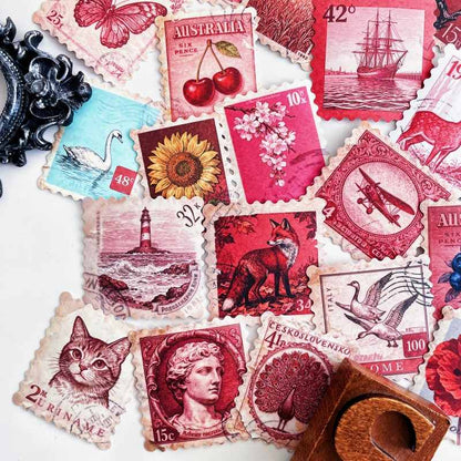 Crimson Post Sticker 50PCS