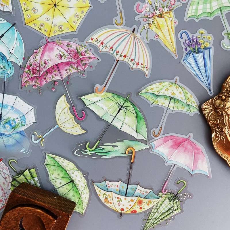 Umbrella Wishes Sticker 60PCS