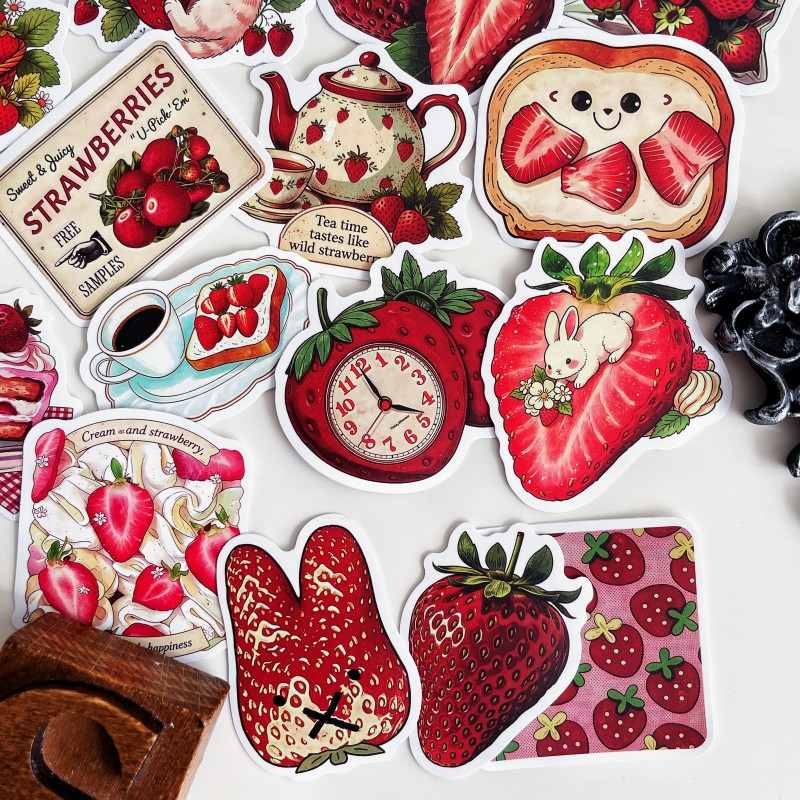 Retro Berry Sticker 50PCS