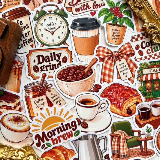 Dessert & Espresso Sticker 50PCS