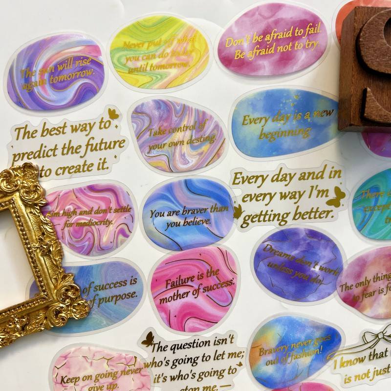 Whispering Foil Sticker 50PCS