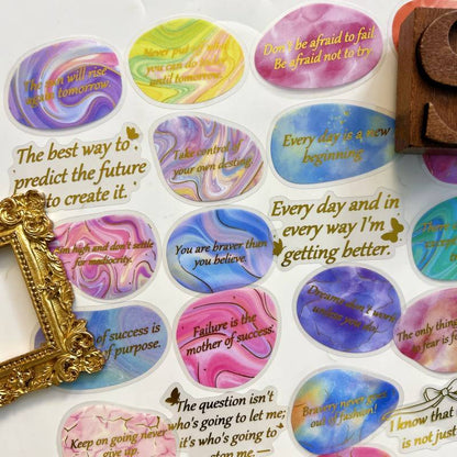 Whispering Foil Sticker 50PCS