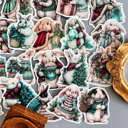 Noel Hare Sticker 50PCS