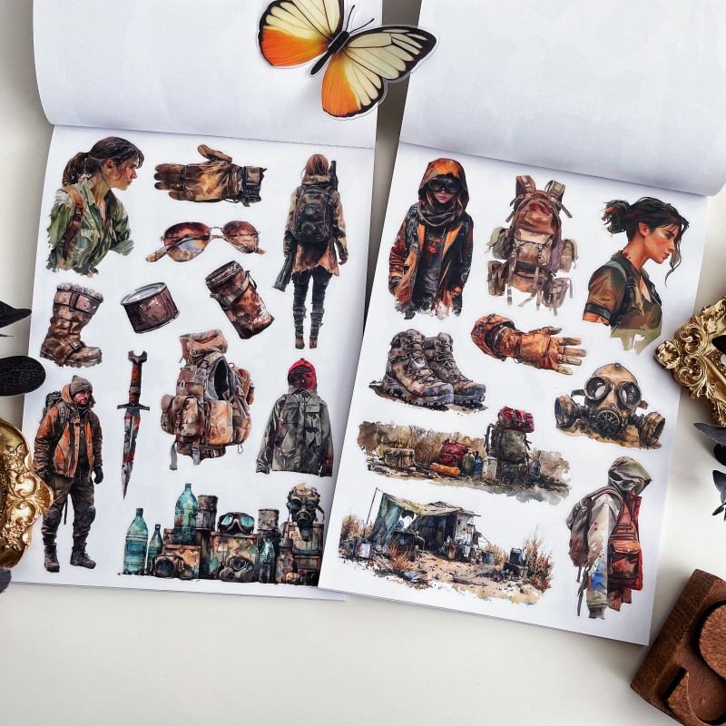 Ruin Fragment Book Sticker Book 24Sheets