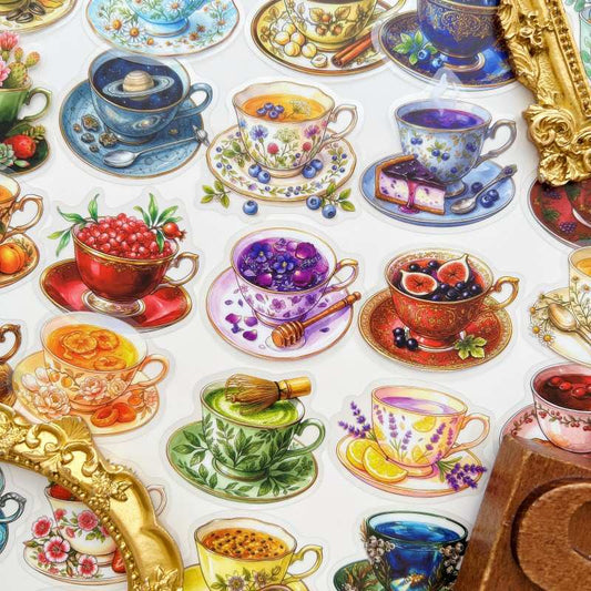 Cozy Cup Sticker 50PCS