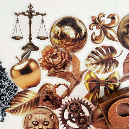 Antique Alloy Sticker 50PCS