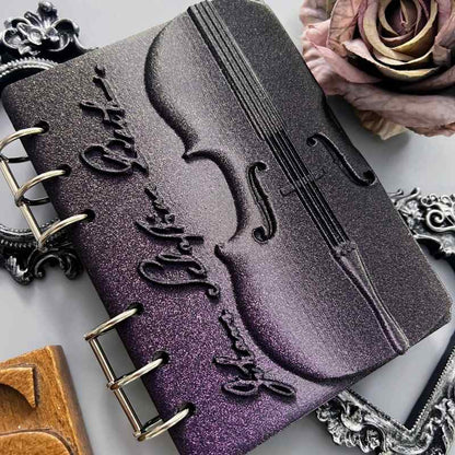 Amethyst Violin Glow Loose-Leaf Journal