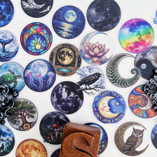 Moonlight Veil Sticker 50PCS
