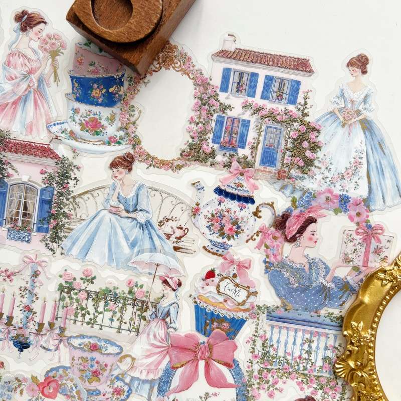 Rococo Tea Time Sticker 40PCS