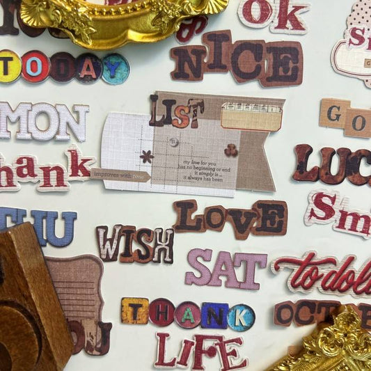 Patch Letters Sticker 25PCS