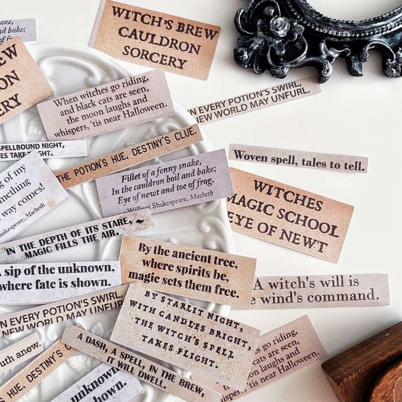 Witchy Notes Sticker 40PCS