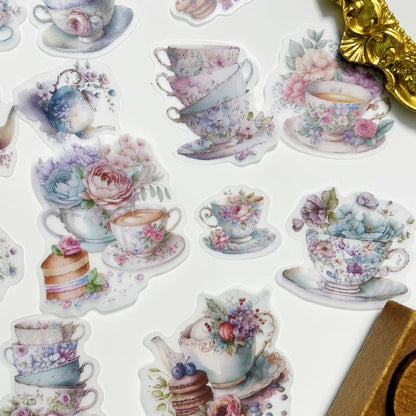 Elegant Tea Time Vellum Sticker 26PCS