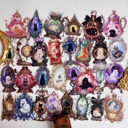 Glassy Cute Creatures Sticker 30PCS