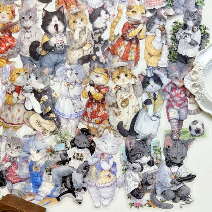 Cat Society Sticker 60PCS