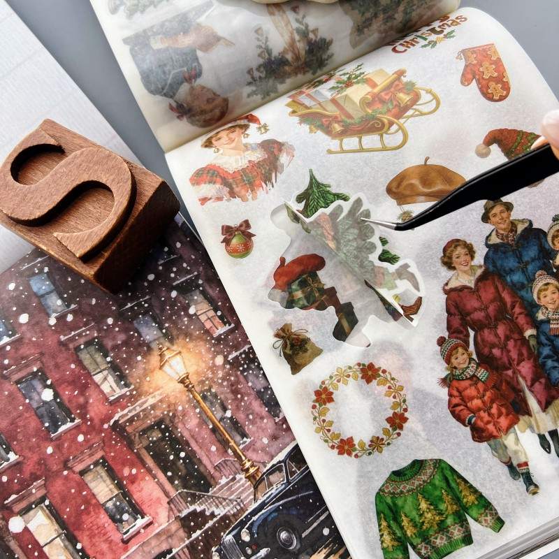 Winter Wishes Washi Sticker Book 50Sheets