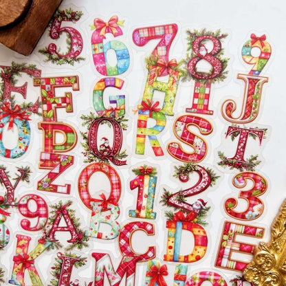 Yuletide Lettering Sticker 108PCS