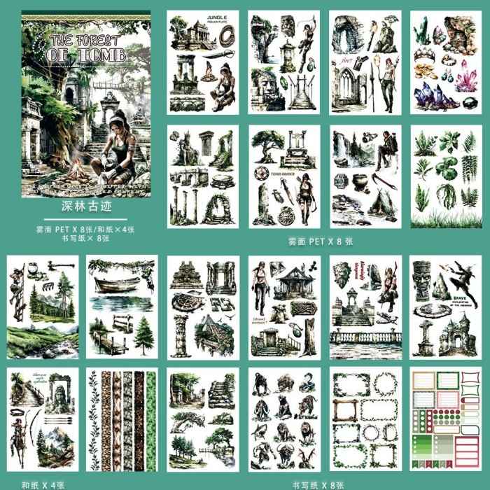 The Forest Of Tomb Sticker Book 20Sheets