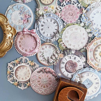 Garden Clock Sticker 40PCS