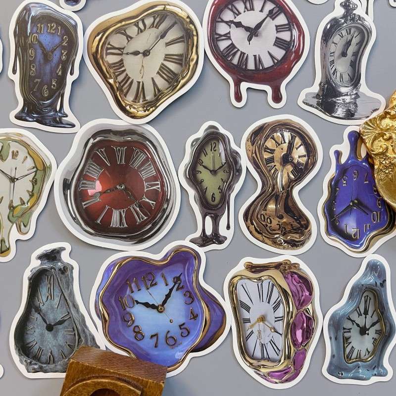 Ticking Clock Sticker 50PCS