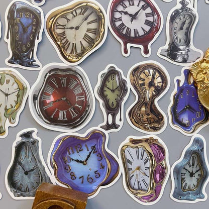 Ticking Clock Sticker 50PCS