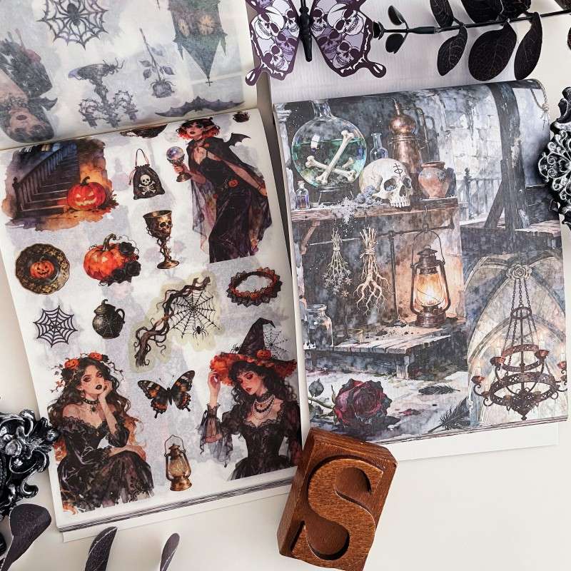 Gothic Diary Washi Sticker Book 50Sheets
