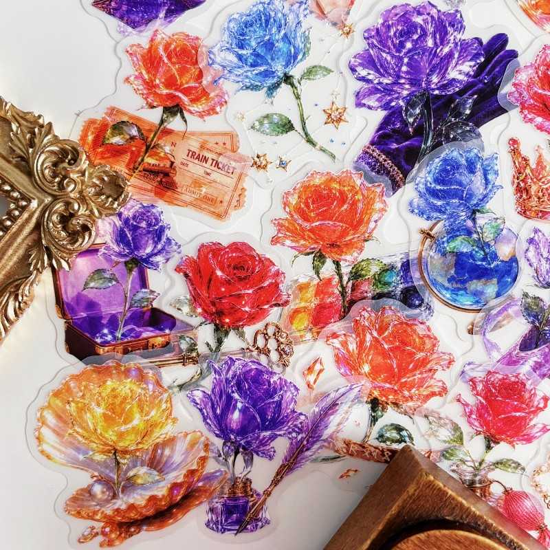 Crystal Rose Sticker 50PCS