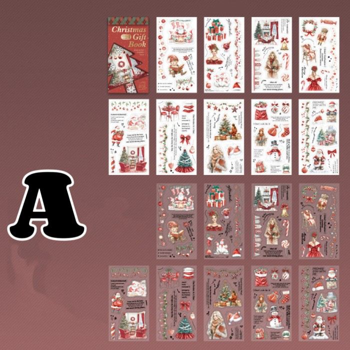 Christmas Gift Book Sticker Book 18Sheets