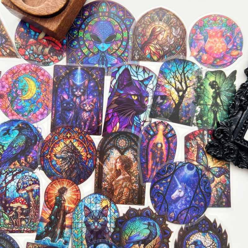 Church Stain Sticker 50PCS