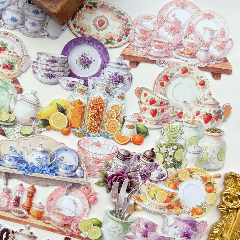 Noble Tableware Sticker 60PCS