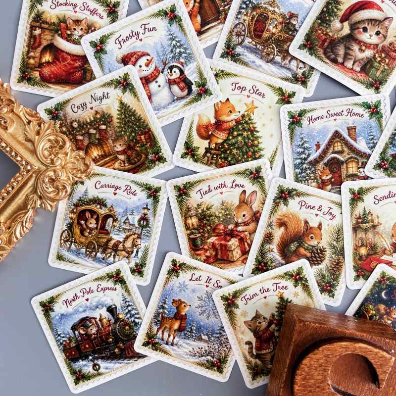 Yuletide Fauna Sticker 50PCS