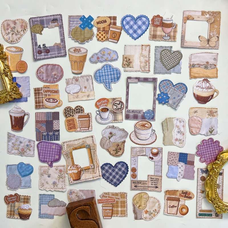 Sewing Diary Sticker 45PCS