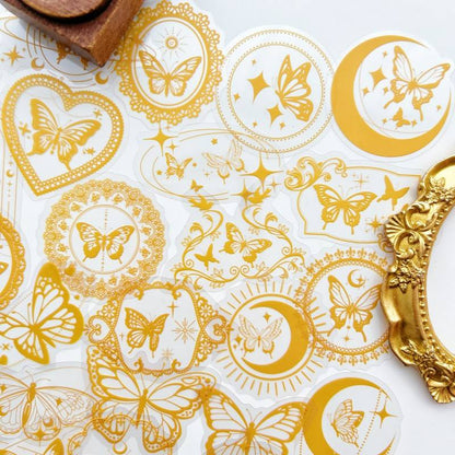 Gilded Wing Sticker 50PCS