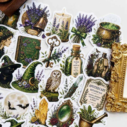 Herbal Specimen Sticker 50PCS