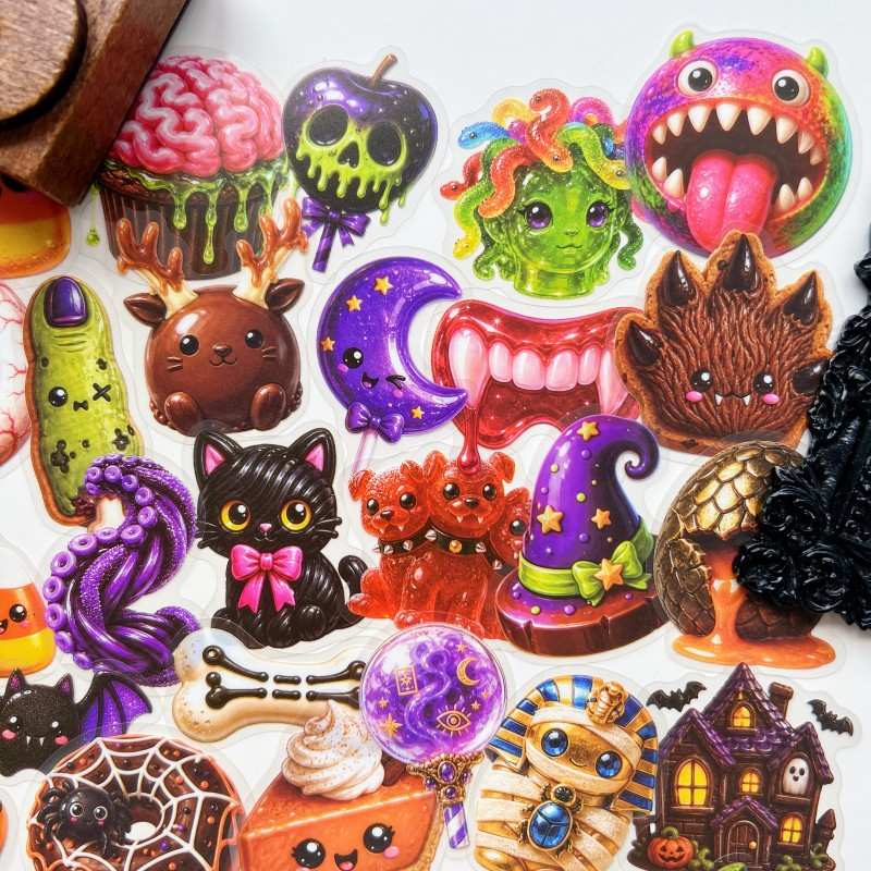Cute Hallow Sticker 50PCS