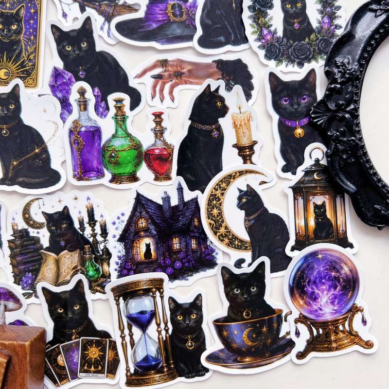 Shadow Kitty Sticker 50PCS