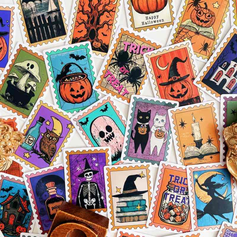 Creepy Postage Sticker 50PCS