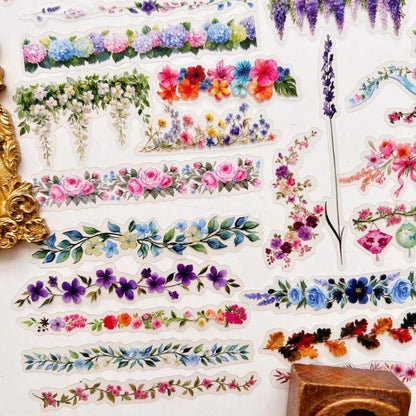 Flower Wreath Sticker 50PCS
