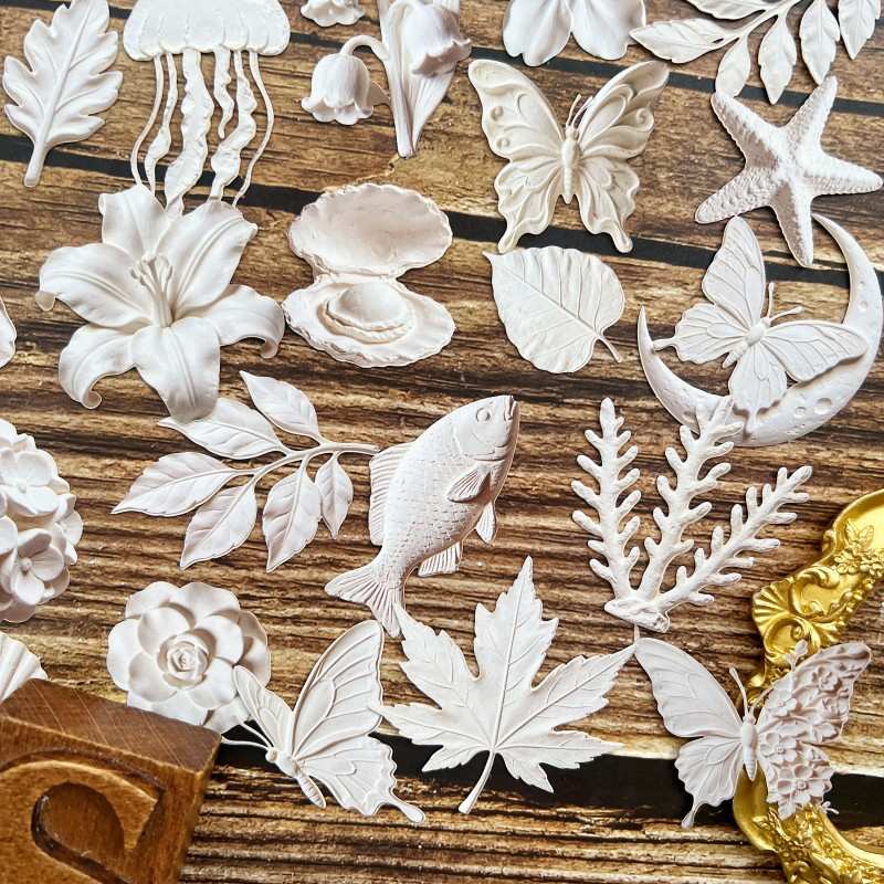 White Floating Shadow Sticker 40PCS